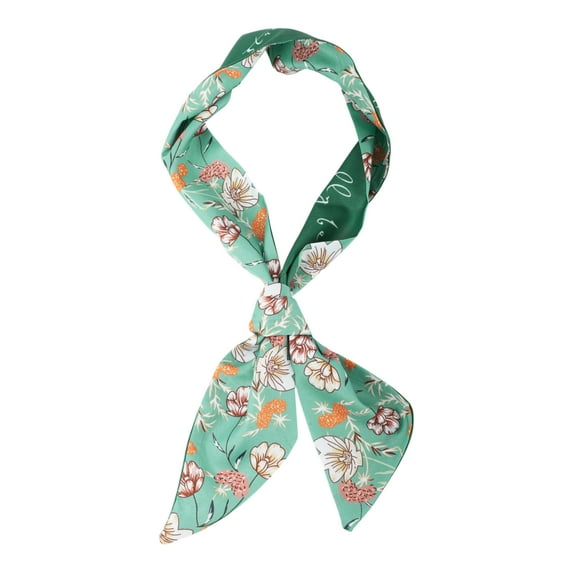 Unique Bargains 1 Pc Headband Patterns Satin Hairband for Women Green