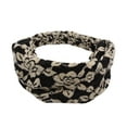 thumbnail image 1 of Unique Bargains 1 Pc Headband Rose Wide Fabric Hairband for Women Black, 1 of 5