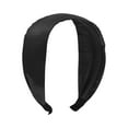 thumbnail image 1 of Unique Bargains 1 Pc Headband Satin Solid Color Wide Hair Accessories Black, 1 of 5
