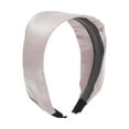 thumbnail image 1 of Unique Bargains 1 Pc Headband Satin Solid Color Wide Hair Accessories Pink, 1 of 5