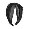 thumbnail image 1 of Unique Bargains 1 Pc Headband Shiny Silk Lace Hair Accessories for Women Black, 1 of 5