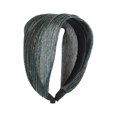 thumbnail image 1 of Unique Bargains 1 Pc Headband Shiny Silk Lace Hair Accessories for Women Navy Blue, 1 of 5