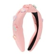 thumbnail image 1 of Unique Bargains 1 Pc Headband Solid Color Hair Accessories for Women Pink, 1 of 5