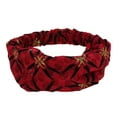 thumbnail image 1 of Unique Bargains 1 Pc Headband Star Wide Hairband for Women Wine Red, 1 of 5