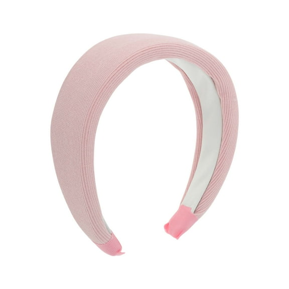 Unique Bargains 1 Pc Headband Thickening Knit Wide Hair Accessories Pink