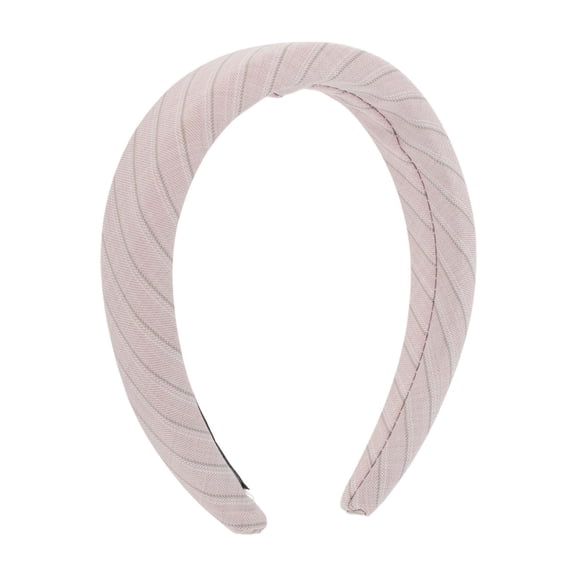 Unique Bargains 1 Pc Headband Twill Pattern Sweet Hair Accessories Light Pink
