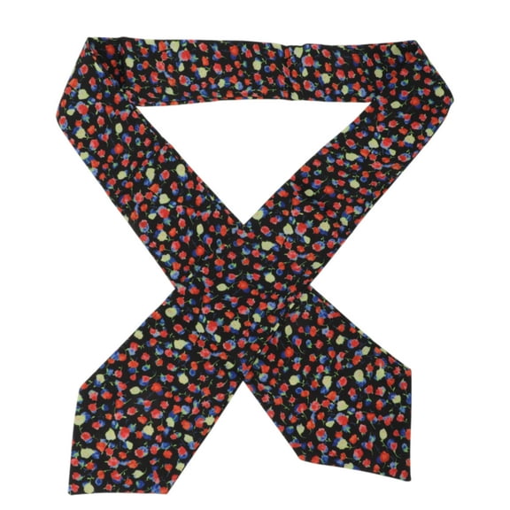 Unique Bargains 1 Pc Headband Versatile Ribbon Hairband for Women Black Pink