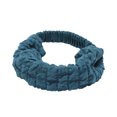 thumbnail image 1 of Unique Bargains 1 Pc Headband Wide Elastic Texture Hairband for Women Lake Blue, 1 of 5