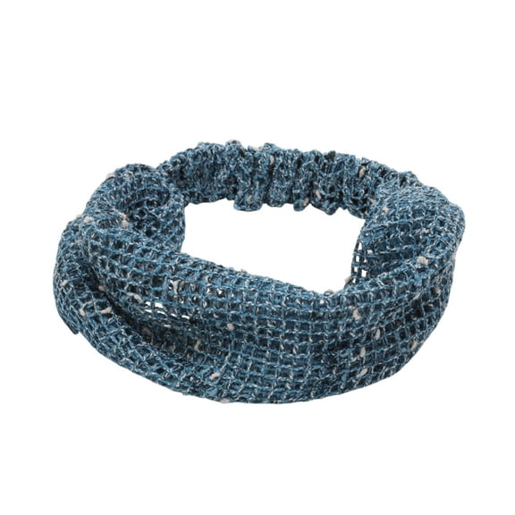 Unique Bargains 1 Pc Headband Wide Lace Hairband for Women Blue