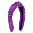 thumbnail image 1 of Unique Bargains 1 Pc Headband Wide-brimmed Hair Accessories for Women Deep Purple, 1 of 5
