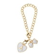 thumbnail image 1 of Unique Bargains 1 Pc Heart Bow Letter A Water Cup Pendant for Travelling White Alloy, 1 of 5