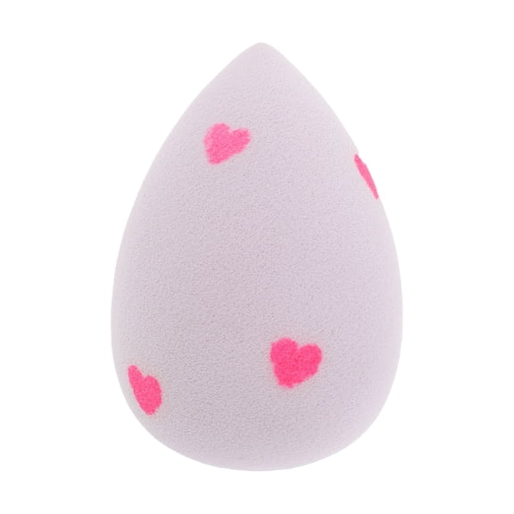 Unique Bargains 1 Pc Heart Face Makeup Sponge for Bedrooms Purple Hydrophilic Polyurethane