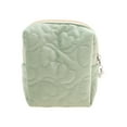 thumbnail image 1 of Unique Bargains 1 Pc Heart Pattern Makeup Bag for Business Travel Green Polyester, 1 of 5