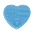 thumbnail image 1 of Unique Bargains 1 Pc Heart Shape Makeup Brush Cleaner Blue, 1 of 6
