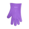 thumbnail image 1 of Unique Bargains 1 Pc Heart Shape Oven Mitts for Kitchen Purple, 1 of 5