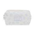 thumbnail image 1 of Unique Bargains 1 Pc Heart Style Drawstring Makeup Bag for Vacation Blue Polyester, 1 of 5