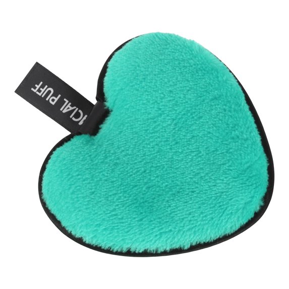 Unique Bargains 1 Pc Heart-shaped Facial Sponges 3.94"x3.15" Green