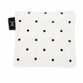 thumbnail image 1 of Unique Bargains 1 Pc Heart-shaped Quilting Drink Coaster White Black Cotton Fabric, 1 of 6