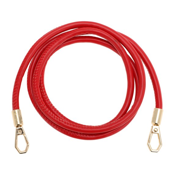 Unique Bargains 1 Pc Hexagonal Buckle Handbag Strap for Office Red PU Metal