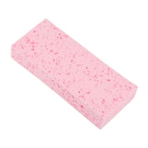 Unique Bargains 1 Pc Honeycombs Rectangular Bath Sponge Body Scrubber Pink