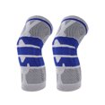 thumbnail image 1 of Unique Bargains 1 Pc Horizontal Stripes Knee Pads for Sports Gray, Blue Medium, 1 of 6