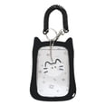 thumbnail image 1 of Unique Bargains 1 Pc ID Badge Holder Cat Keychain Card Holder Black, 1 of 5
