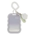 thumbnail image 1 of Unique Bargains 1 Pc ID Badge Holder Elastic Cord Keychain Card Holder Gray, 1 of 5