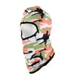 thumbnail image 1 of Unique Bargains 1 Pc Ice Silk Camouflage Balaclava Face Mask Orange Yellow, 1 of 5