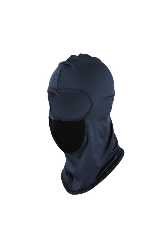 1 Pc Ice Silk Solid Balaclava Face Mask Navy Blue