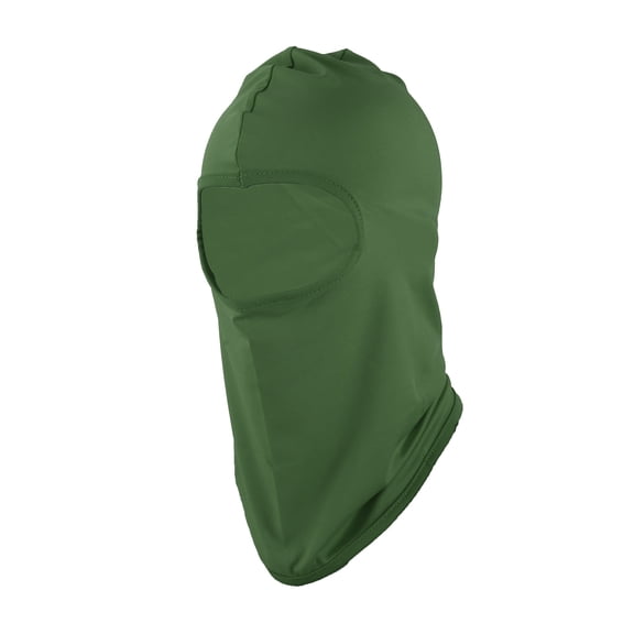 Unique Bargains 1 Pc Ice Silk Solid Color Balaclava Face Mask Army Green