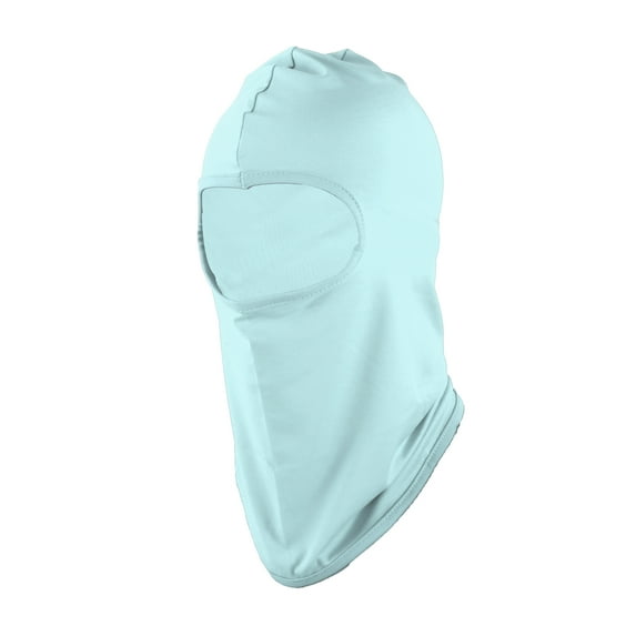 Unique Bargains 1 Pc Ice Silk Solid Color Balaclava Face Mask Light Blue