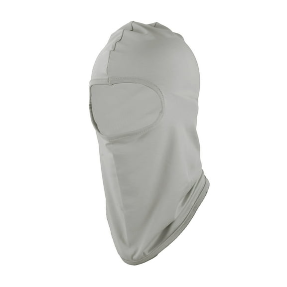 Unique Bargains 1 Pc Ice Silk Solid Color Balaclava Face Mask Light Gray