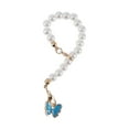 thumbnail image 1 of Unique Bargains 1 Pc Imitation Pearl Butterfly Cup Chain Water Cup Pendant Blue Alloy Imitation Pearl, 1 of 5