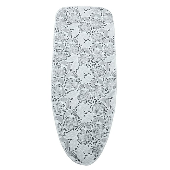Unique Bargains 1 Pc Ironing Board Cover Pattern Design Non Stick Ironing Cover Light Gray White