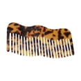 thumbnail image 1 of Unique Bargains 1 Pc Irregular Simplicity Hair Comb Brown Acetate Sheet, 1 of 5
