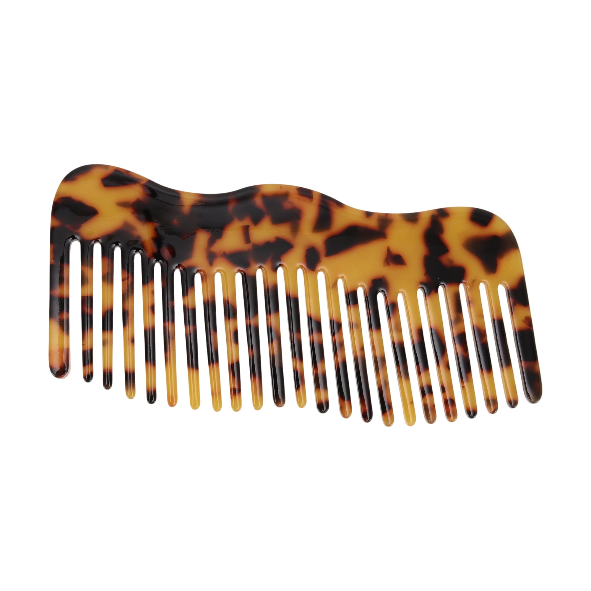 Unique Bargains 1 Pc Irregular Simplicity Hair Comb for All Hair Types Styles Brown