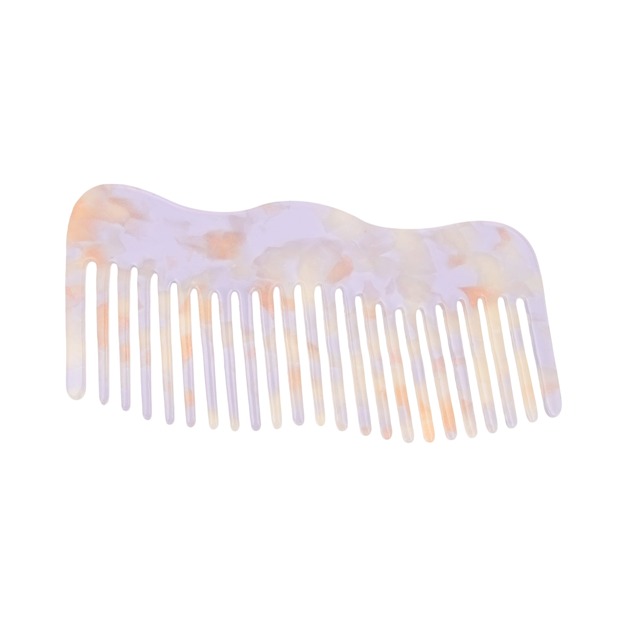 Unique Bargains 1 Pc Irregular Simplicity Hair Comb for All Hair Types Styles Light Purple
