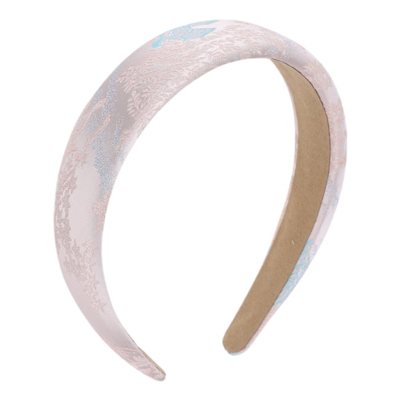 Unique Bargains 1 Pc Jacquard Embroidery Headbands for Women Pink Blue