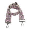 thumbnail image 1 of Unique Bargains 1 Pc Jacquard Pattern Black Hook Handbag Strap for Dating Purple Polyester, 1 of 5