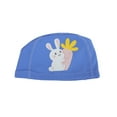 thumbnail image 1 of Unique Bargains 1 Pc Knitted PU Cartoon Carrot Rabbit Swim Cap Blue, 1 of 6