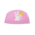 thumbnail image 1 of Unique Bargains 1 Pc Knitted PU Cartoon Carrot Rabbit Swim Cap Pink, 1 of 6