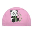 thumbnail image 1 of Unique Bargains 1 Pc Knitted PU Elastic Cartoon Animal Swim Cap Pink, 1 of 6