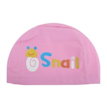 Unique Bargains 1 Pc Knitted PU Elastic Cartoon Snail Swim Cap Pink