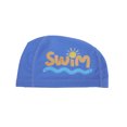 thumbnail image 1 of Unique Bargains 1 Pc Knitted PU Letter Printed Swim Cap Blue, 1 of 6