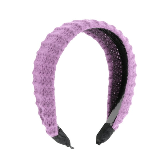 Unique Bargains 1 Pc Knitted Wide Headbands for Women Purple