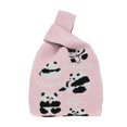 thumbnail image 1 of Unique Bargains 1 Pc Knitted Wrist Bag Cute Animal Pattern Gift Bag Pink, 1 of 5