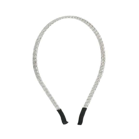 Unique Bargains 1 Pc Knots Metal Headbands for Women Silver Tone