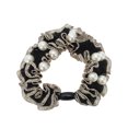 thumbnail image 1 of Unique Bargains 1 Pc Lace Faux Pearl Scrunchies for Home Black, 1 of 5
