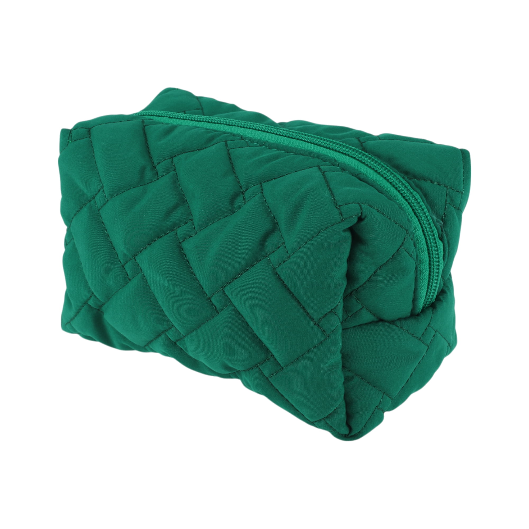 Unique Bargains 1 Pc Lady Portable Make Up Organizer Case for Activities Peacock Green