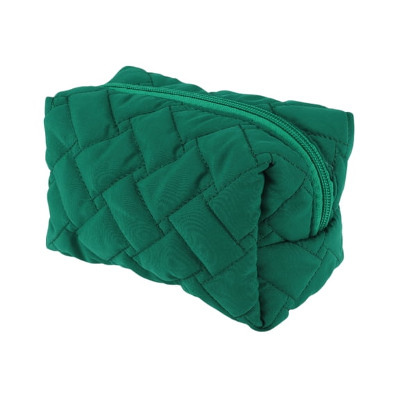 Unique Bargains 1 Pc Lady Portable Make Up Organizer Case for Outdoor Activities Peacock Green Polyester